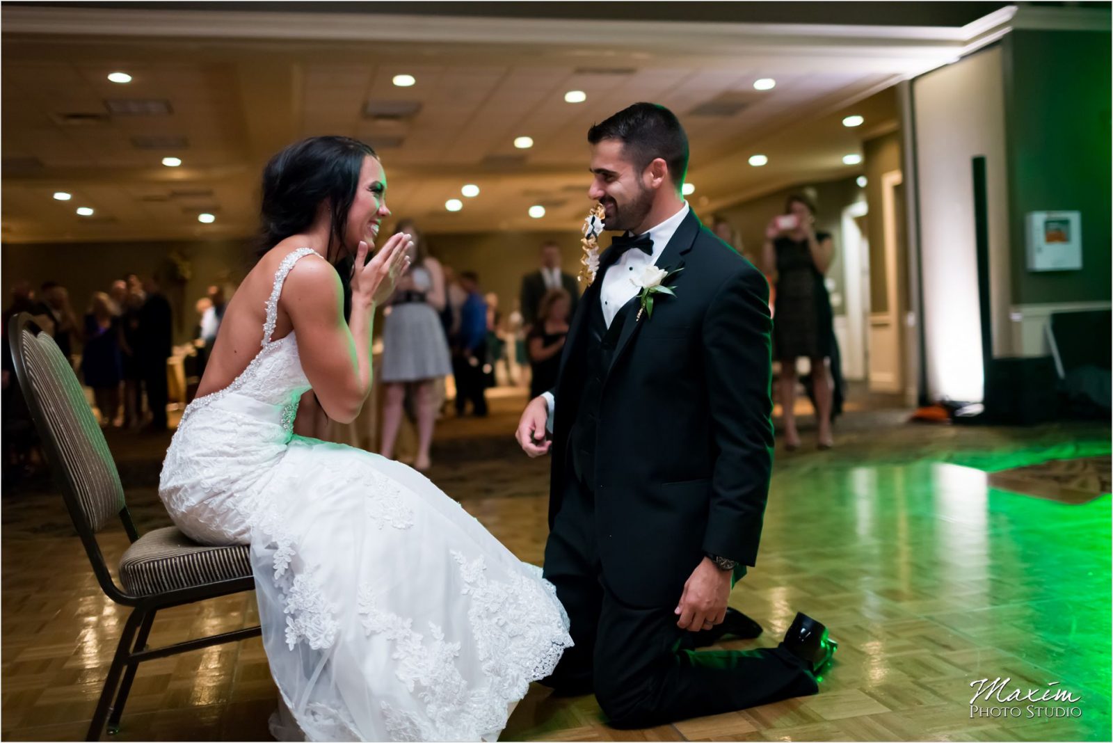 Drees Pavilion Covington Kentucky Reception Garter Removal