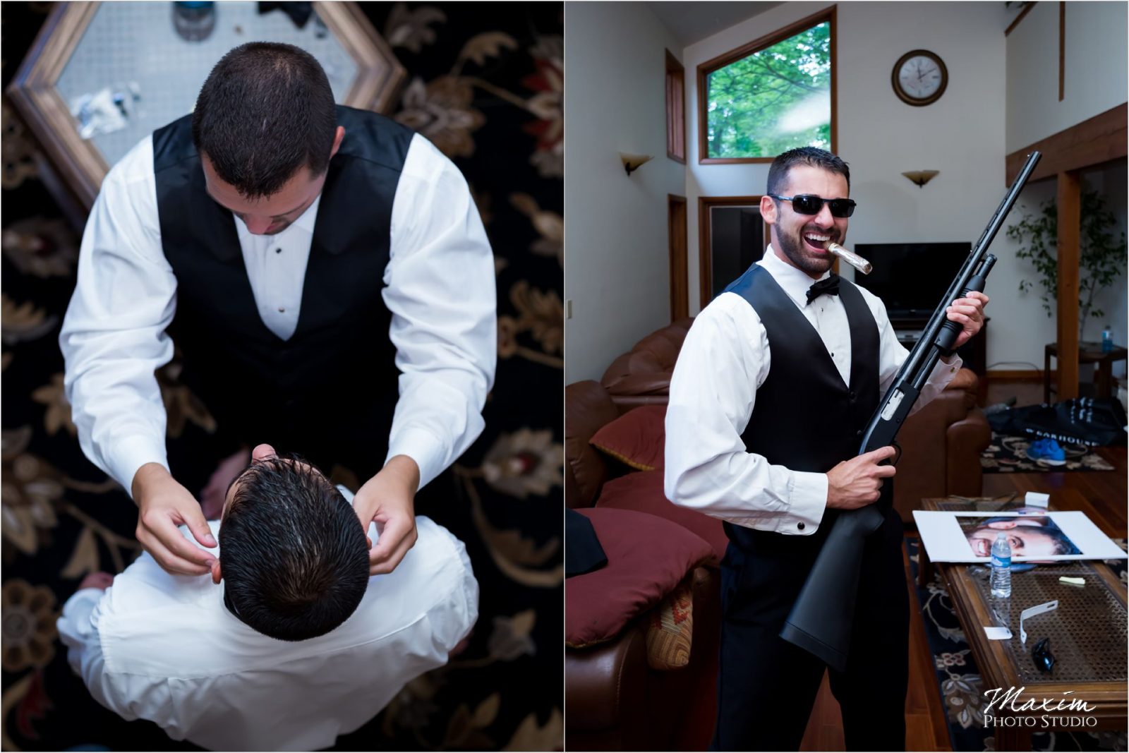 Drees Pavilion Cincinnati Wedding Photography Groom preparations