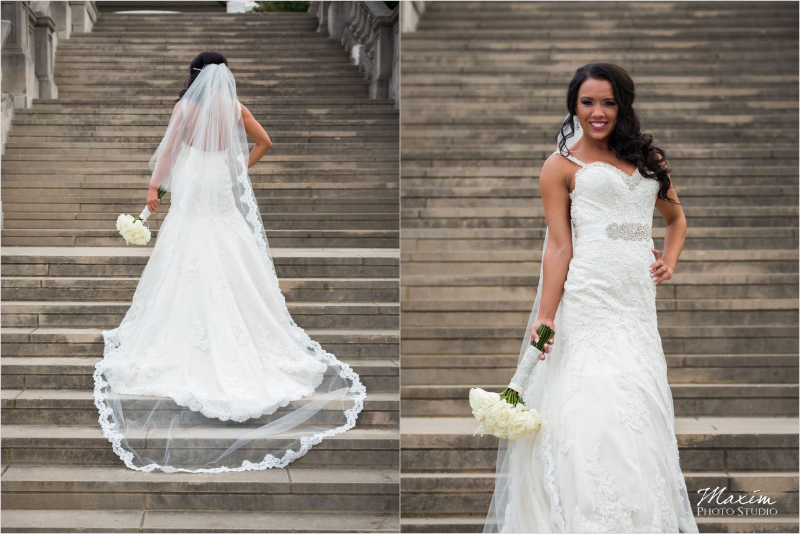 Ault Park Cincinnati Bride Bridesmaids Pavilion fountain