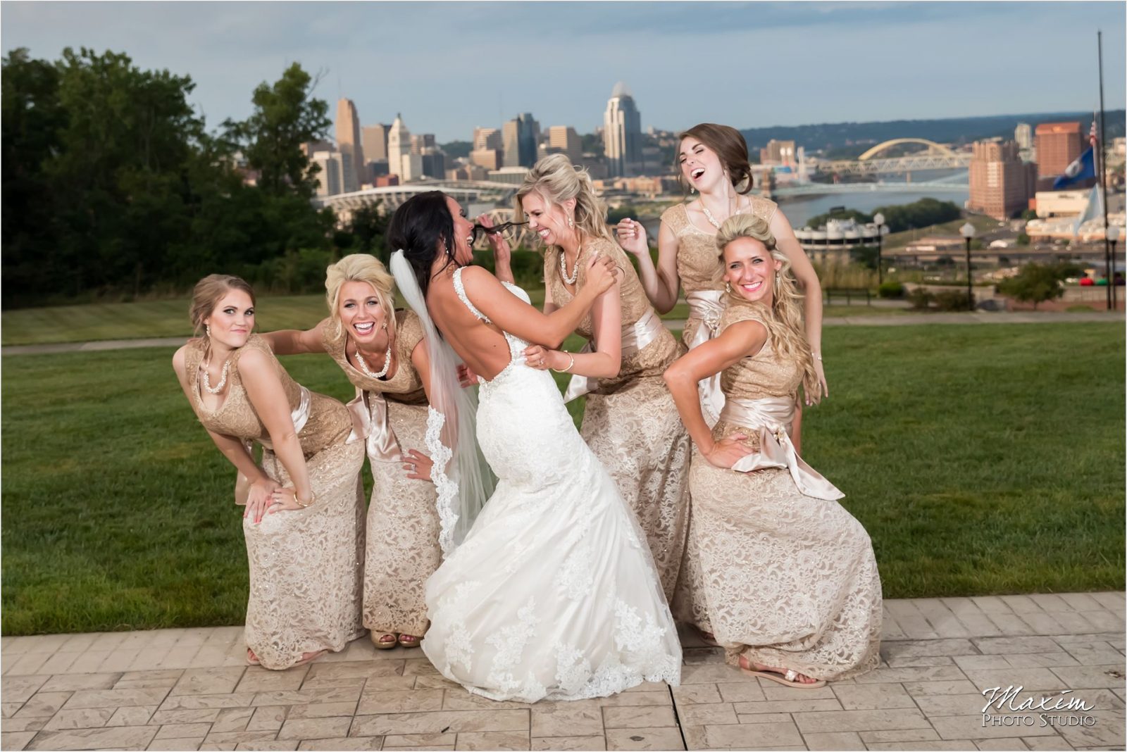 Drees Pavilion Covington Kentucky Wedding Reception Portraits