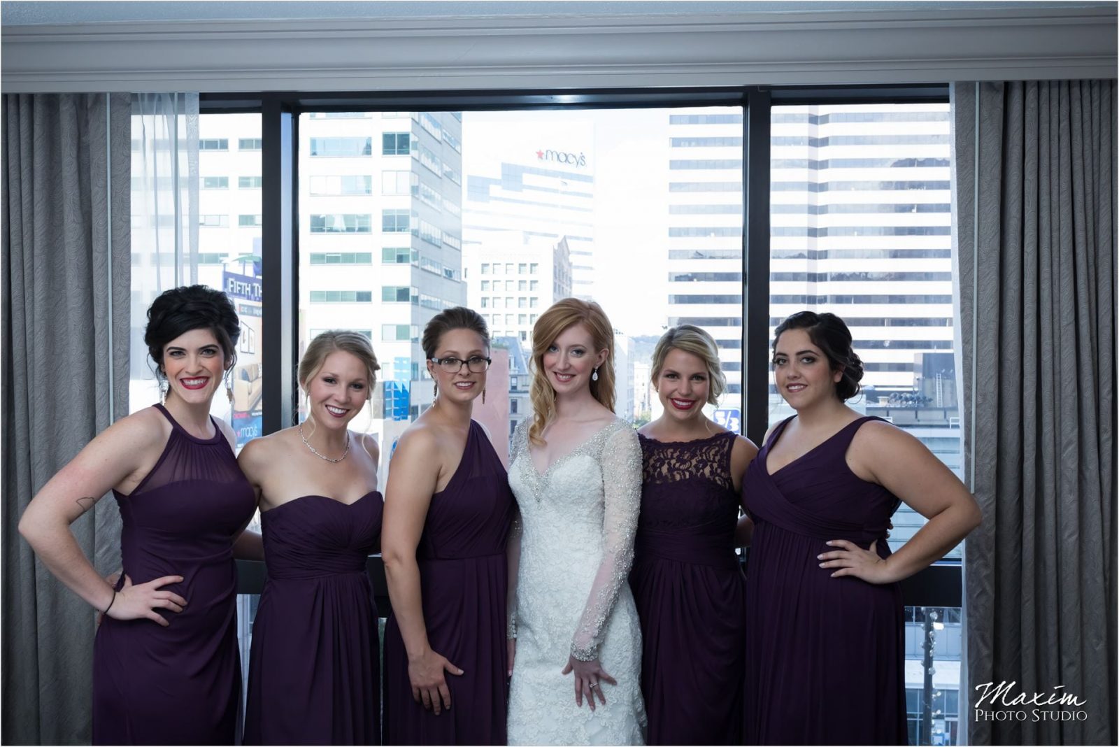 Cincinnati Wedding Photographers Art Museum Westin bride groom preparations