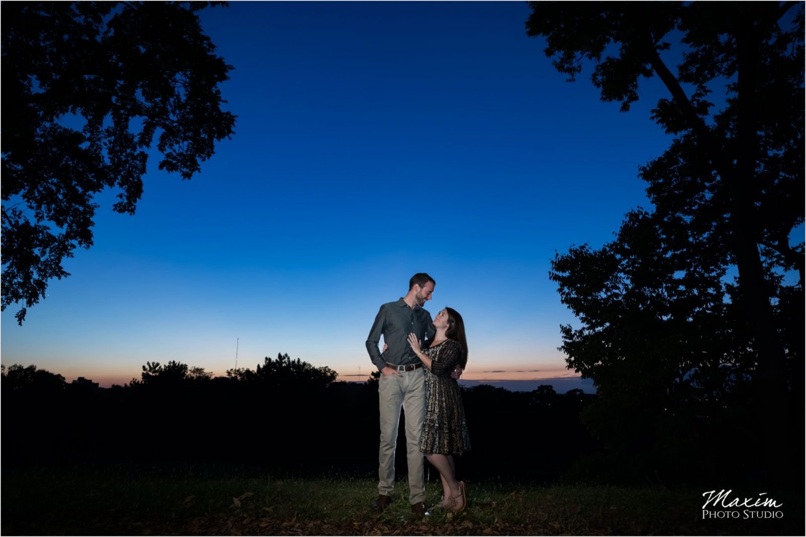 Dayton Country Club Engagement Photography