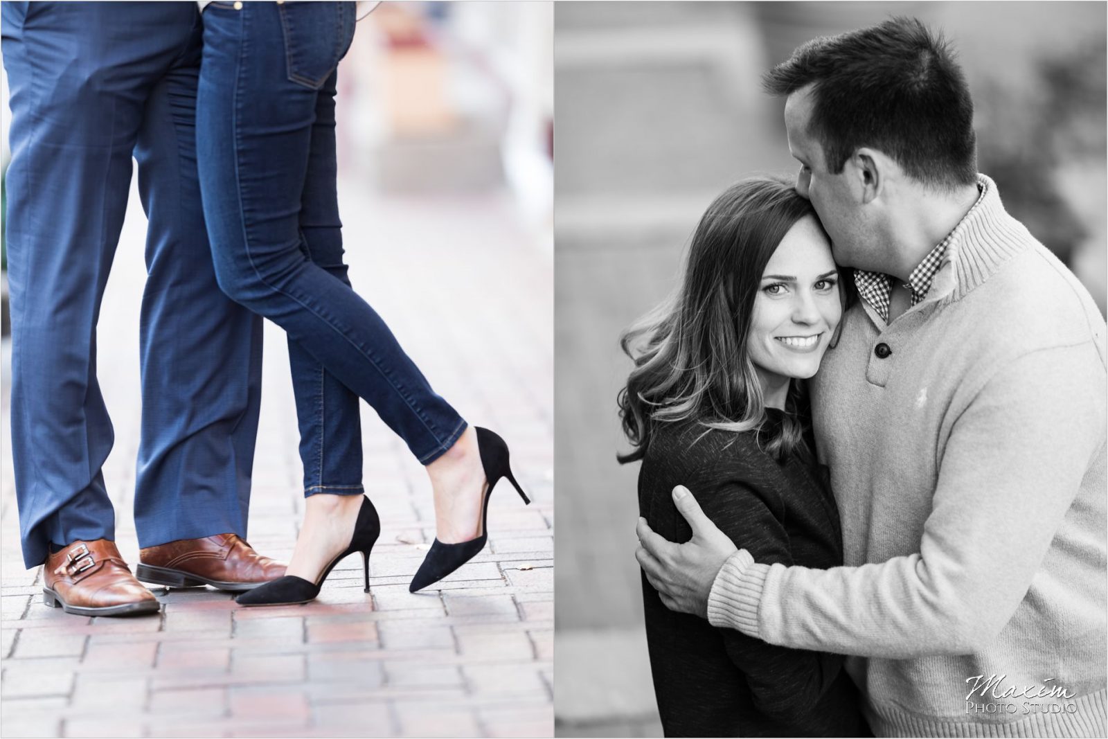 Eden Park Cincinnati Fall engagement couple