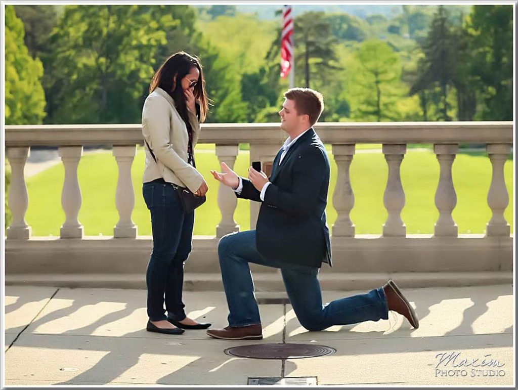 Ault Park Cincinnati Wedding Proposal