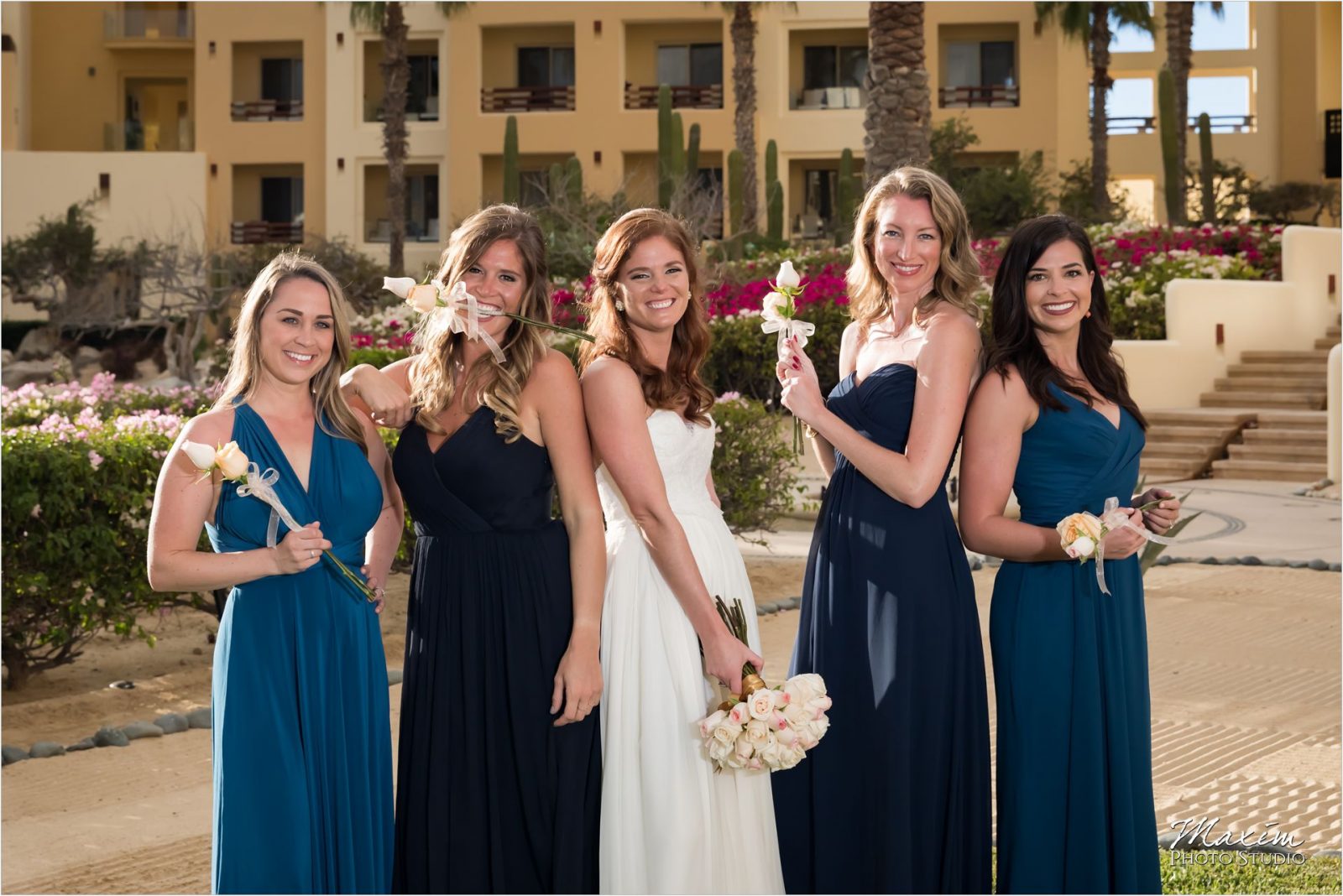 Pueblo Bonito Cabo Mexico Destination Wedding Portraits Bridesmaids