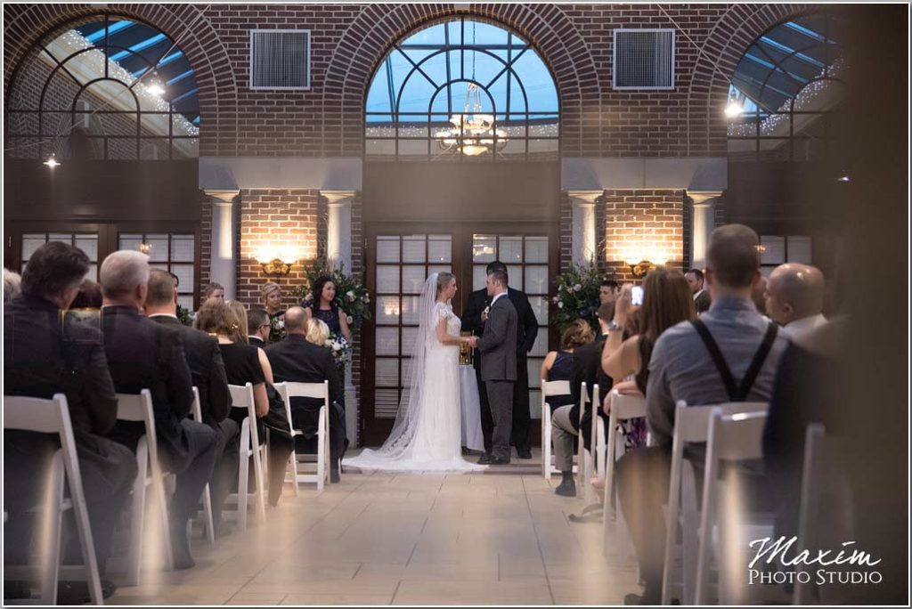 Manor House Ohio Atrium wedding Ceremony