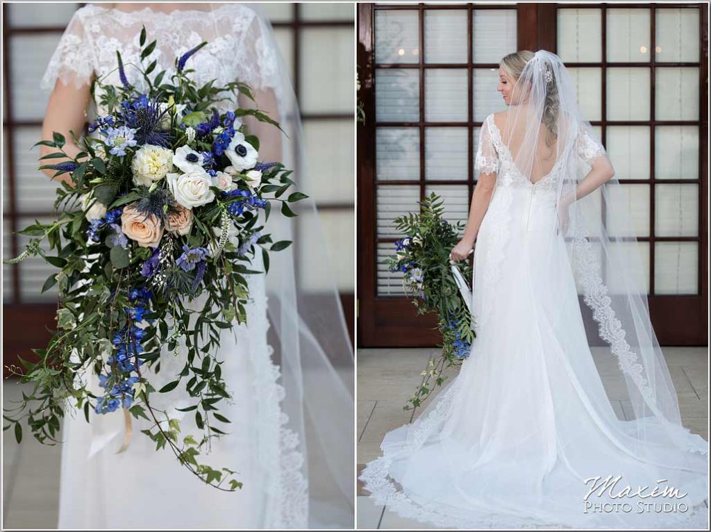 Manor House Ohio, Atrium, wedding bride, flowers