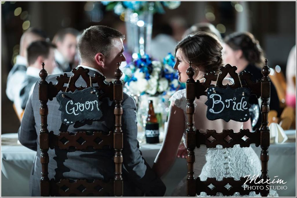 White Oaks Georgia wedding bride groom chairs