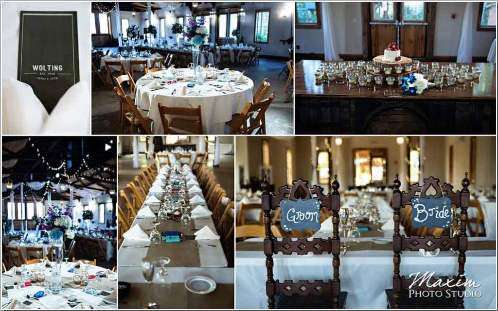 White Oaks Georgia wedding reception table