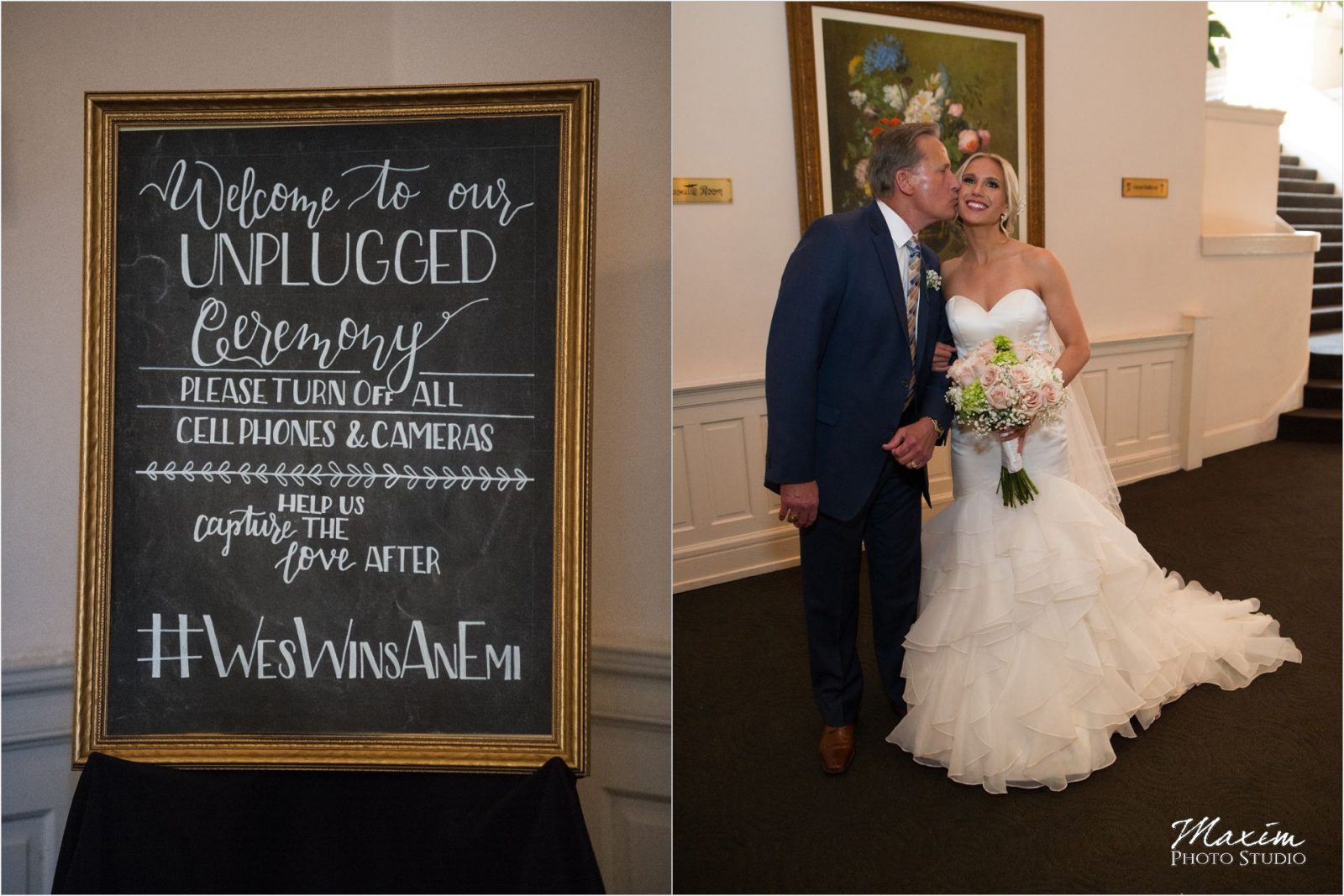 The Phoenix Cincinnati Wedding Ceremony Bride Groom