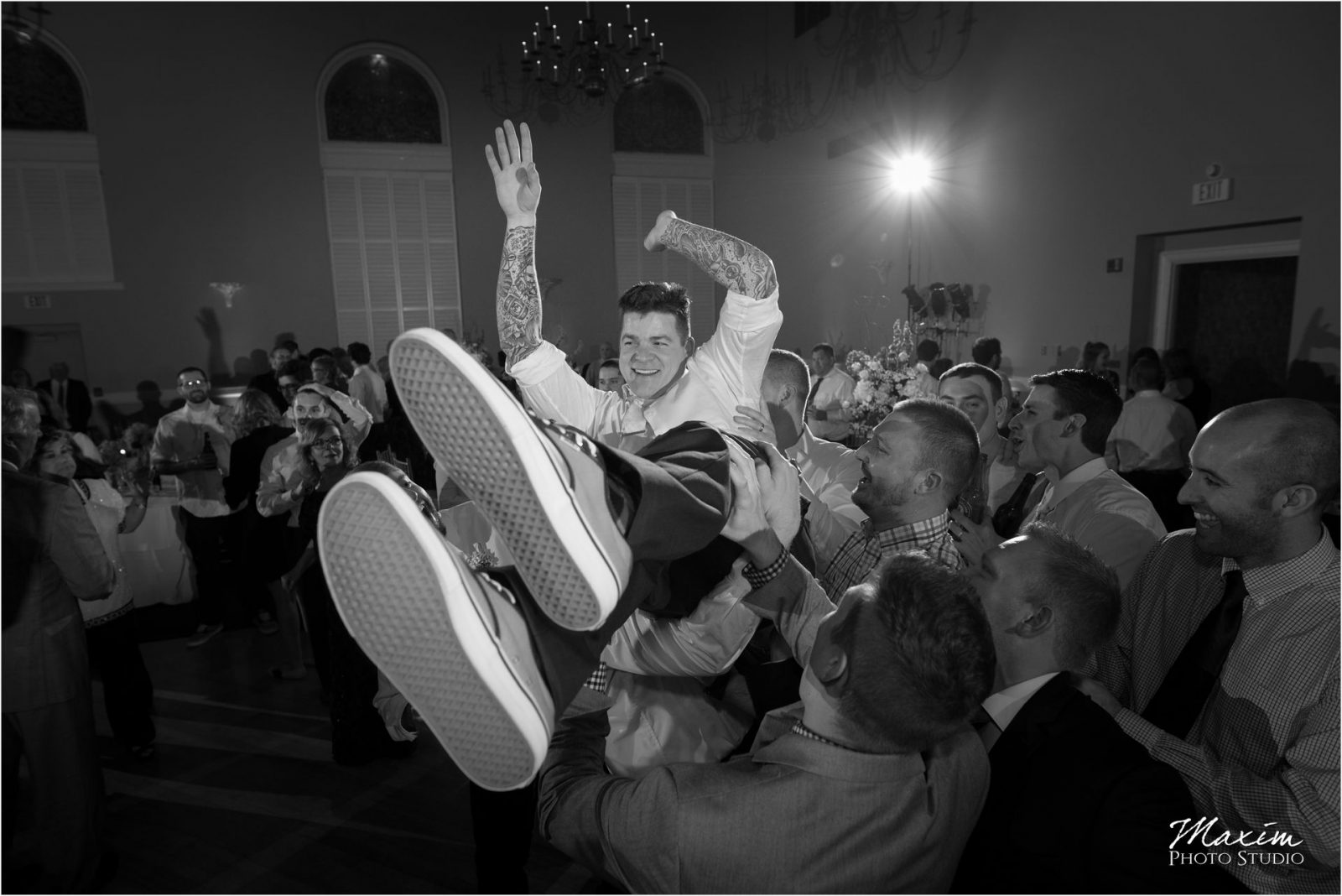 The Phoenix Cincinnati Wedding Reception Party Dance