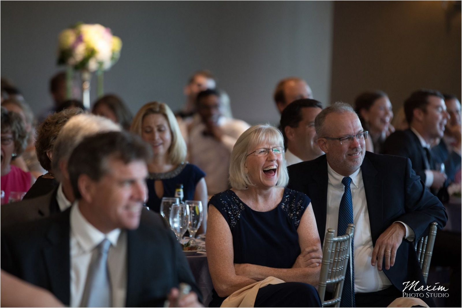 Cincinnati Wedding Photographers Drees Pavilion Wedding Recepiton toasts