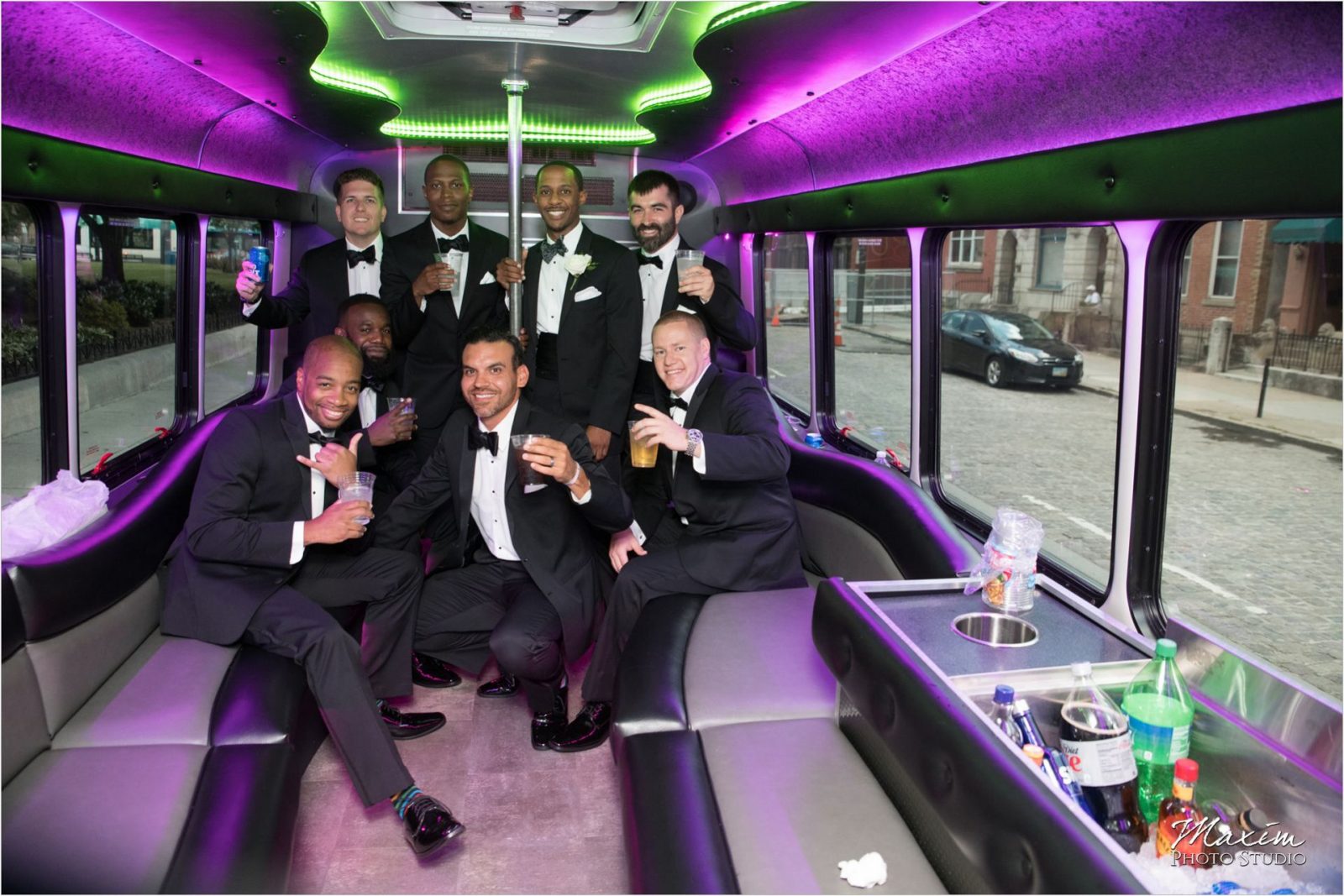 My Party Bus Groomsmen pictures