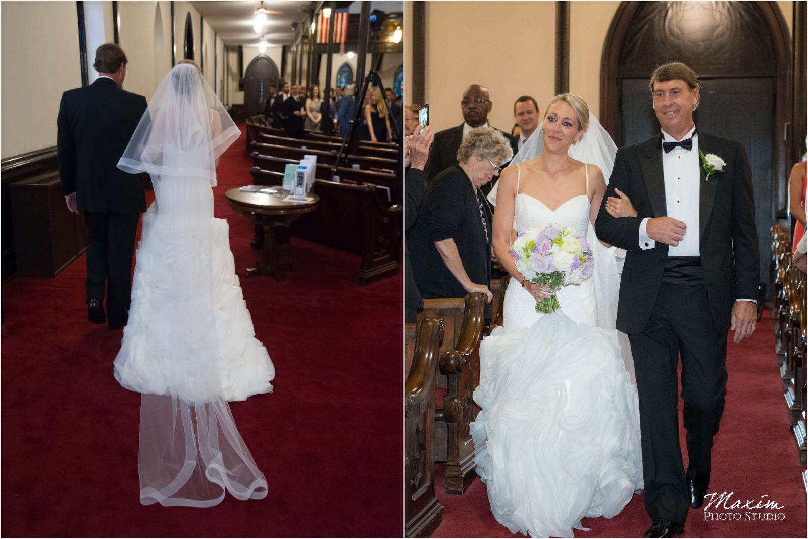 Covenant First Presbyterian Church Wedding Ceremony Bride