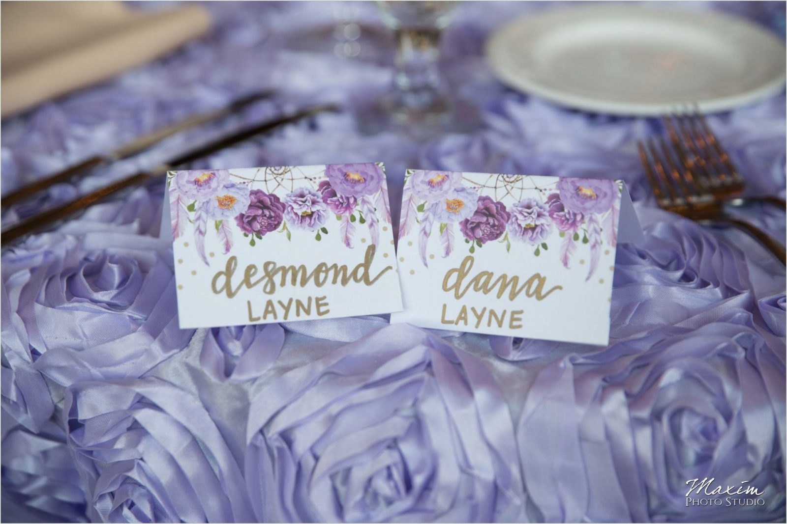 CV Linens McHale's Catering Drees Pavilion Wedding Reception details