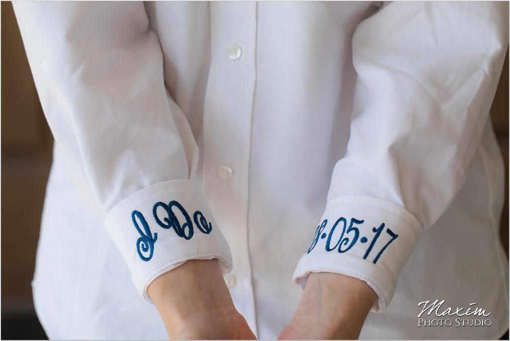 Bride wedding shirt I do wedding date cuffs