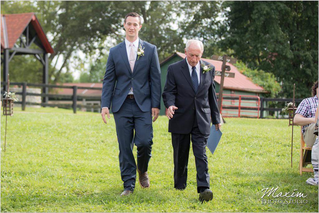 Ohio horse farm wedding ceremony