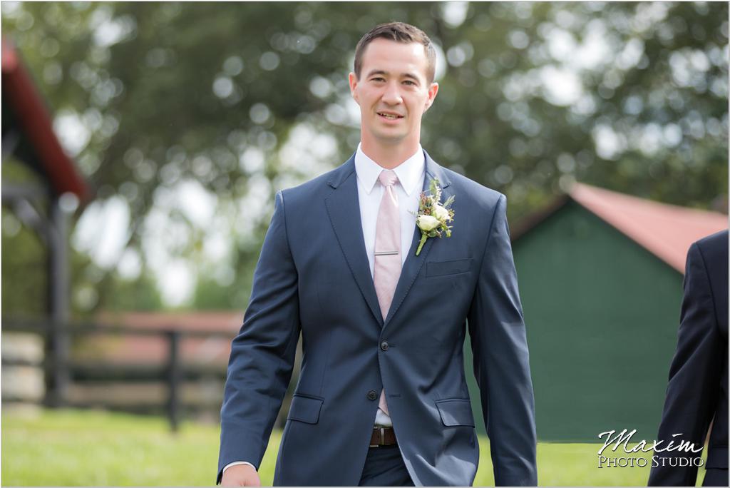 Ohio horse farm wedding ceremony