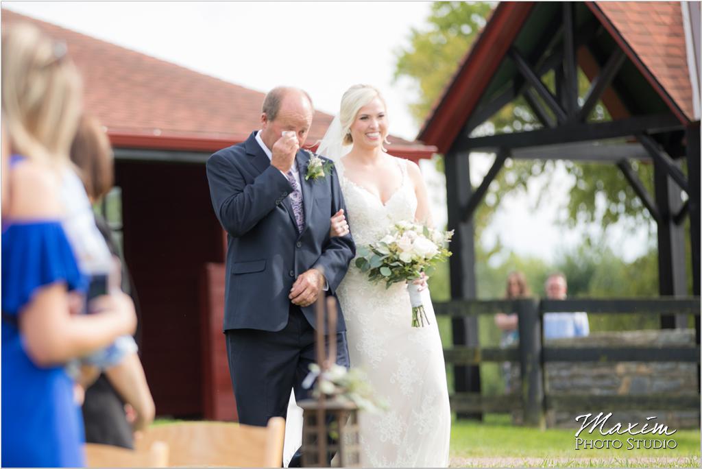 Ohio horse farm wedding ceremony