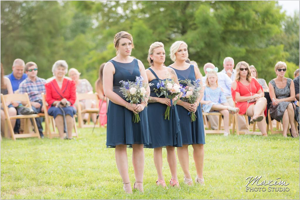 Ohio horse farm wedding ceremony