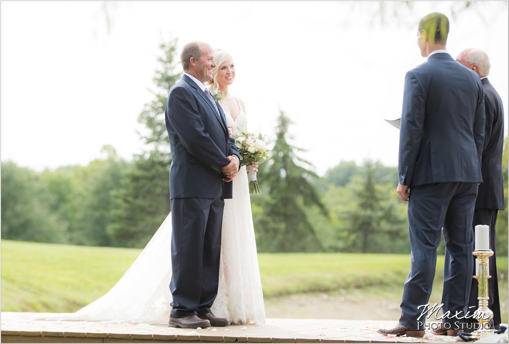 Ohio horse farm wedding ceremony