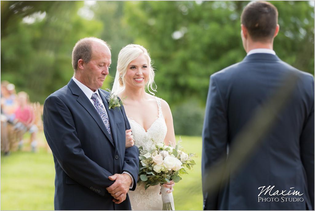 Ohio horse farm wedding ceremony