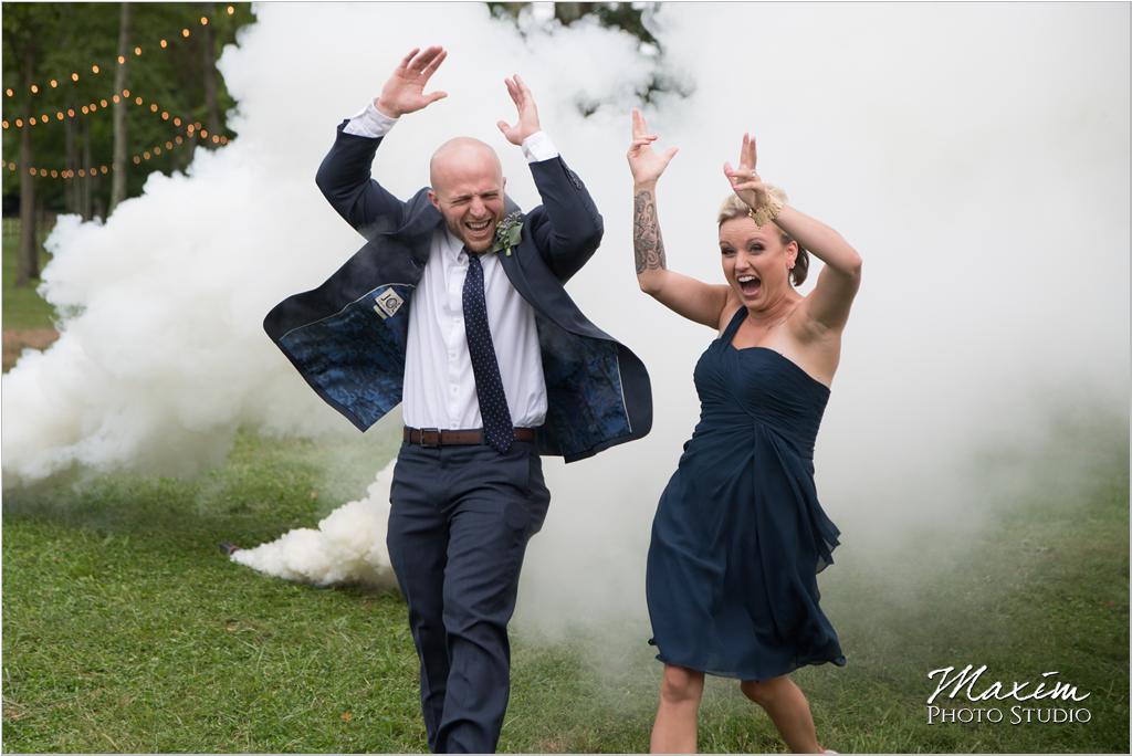 Ohio horse farm smoke bomb entrance