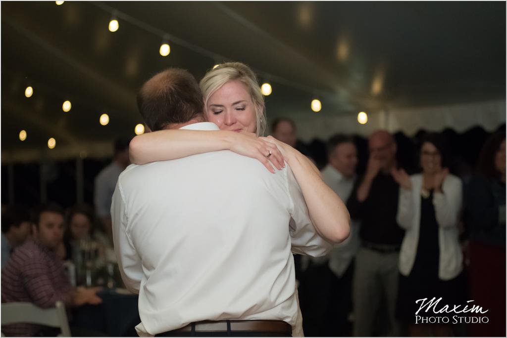 Ohio horse farm wedding tent reception father daughter dance