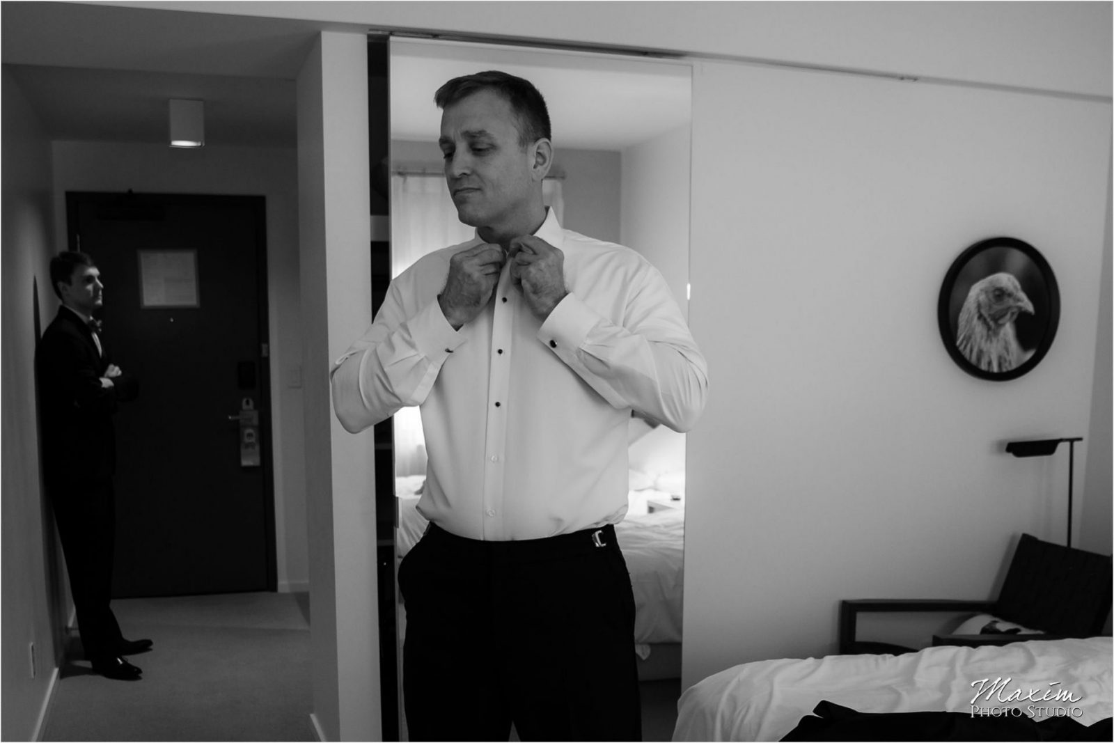 21C Museum Hotel Cincinnati Groom Preparations