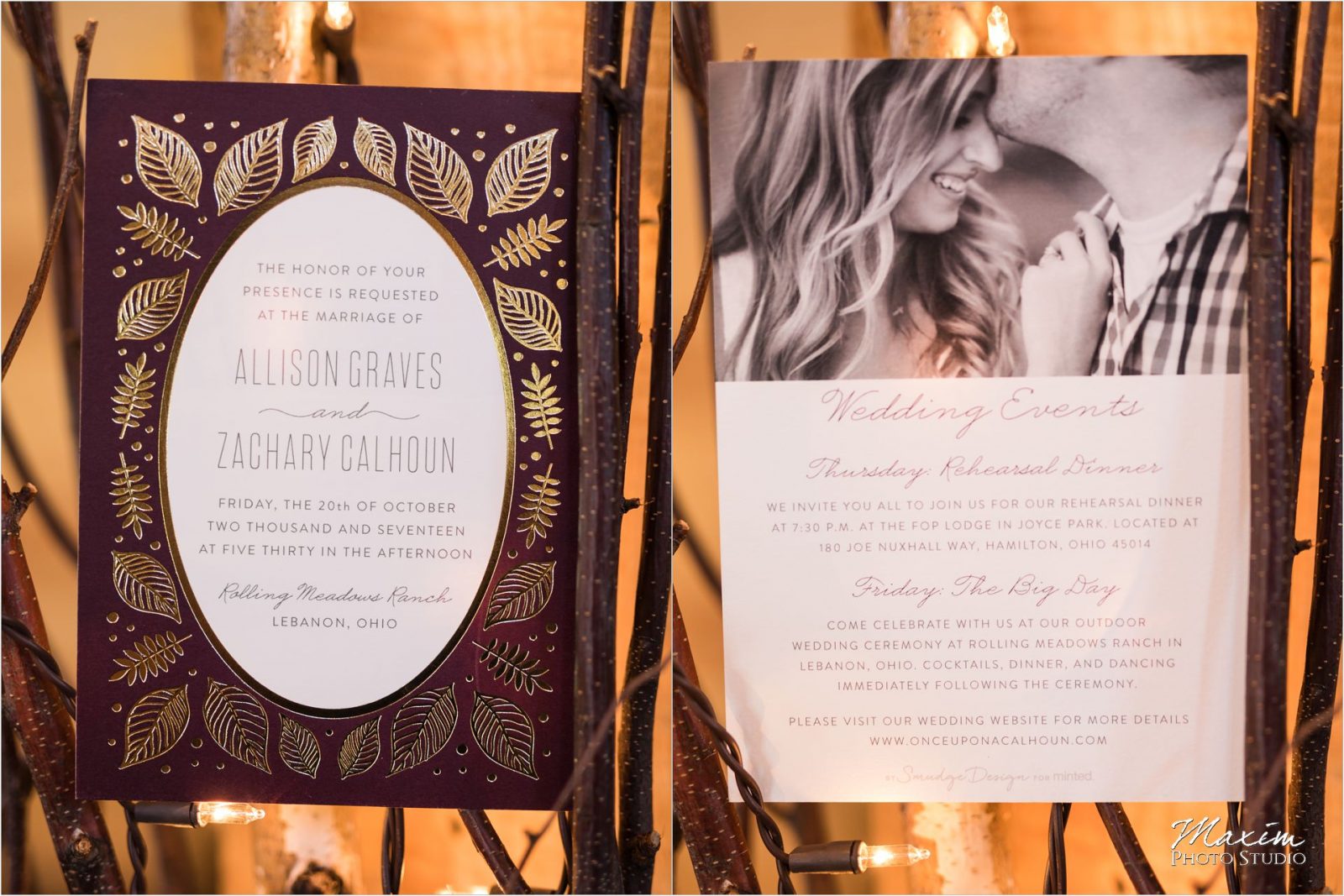 Rolling Meadows Ranch Lebanon Ohio Wedding Invitations Minted