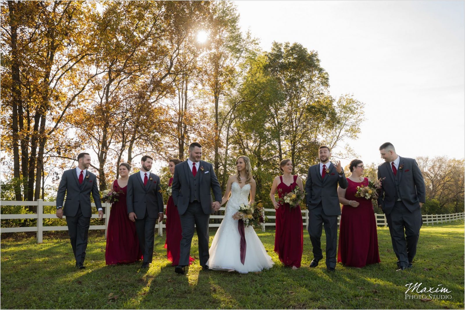 Rolling Meadows Ranch Lebanon Ohio Wedding bridal party