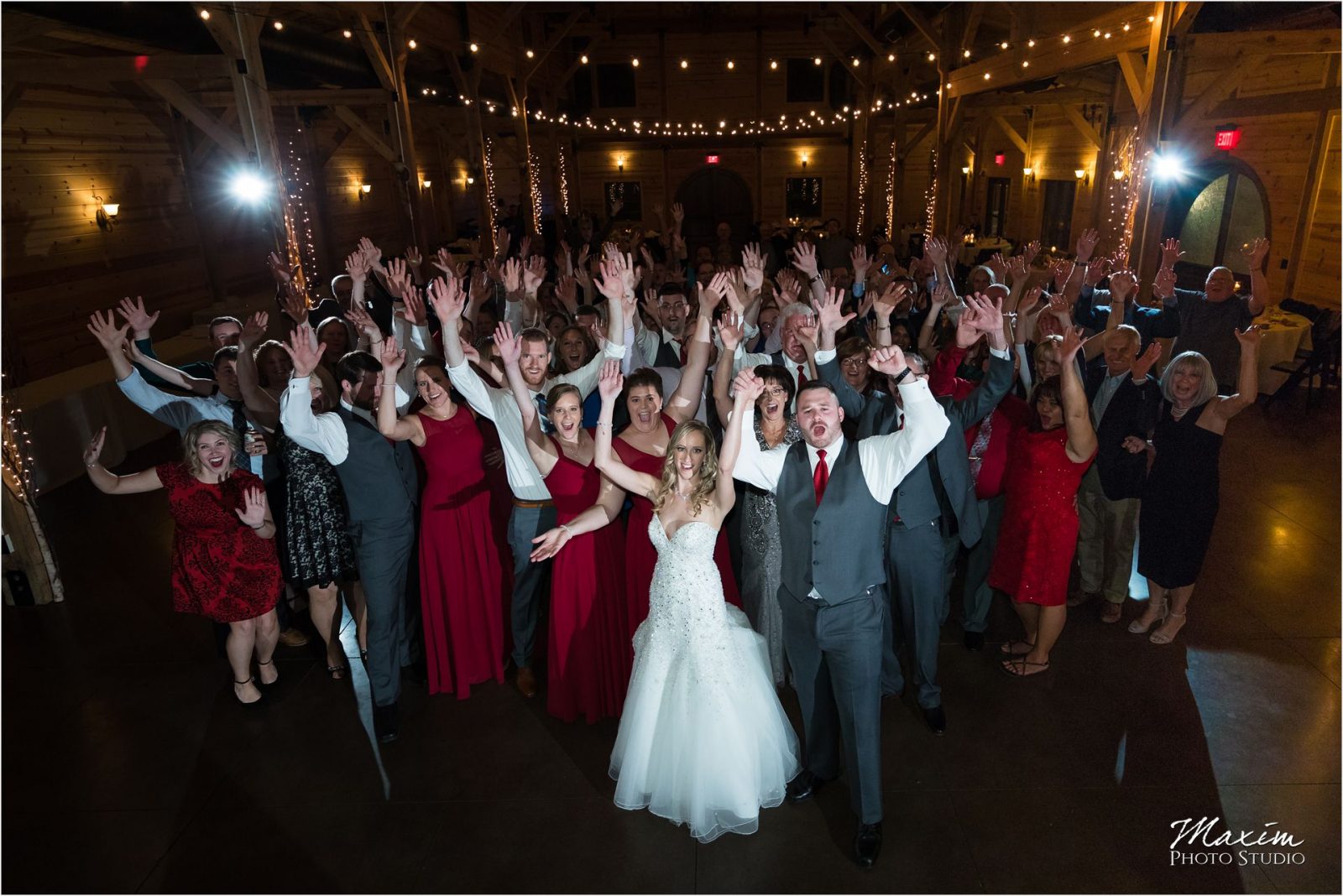 Rolling Meadows Ranch Wedding Reception Group photo
