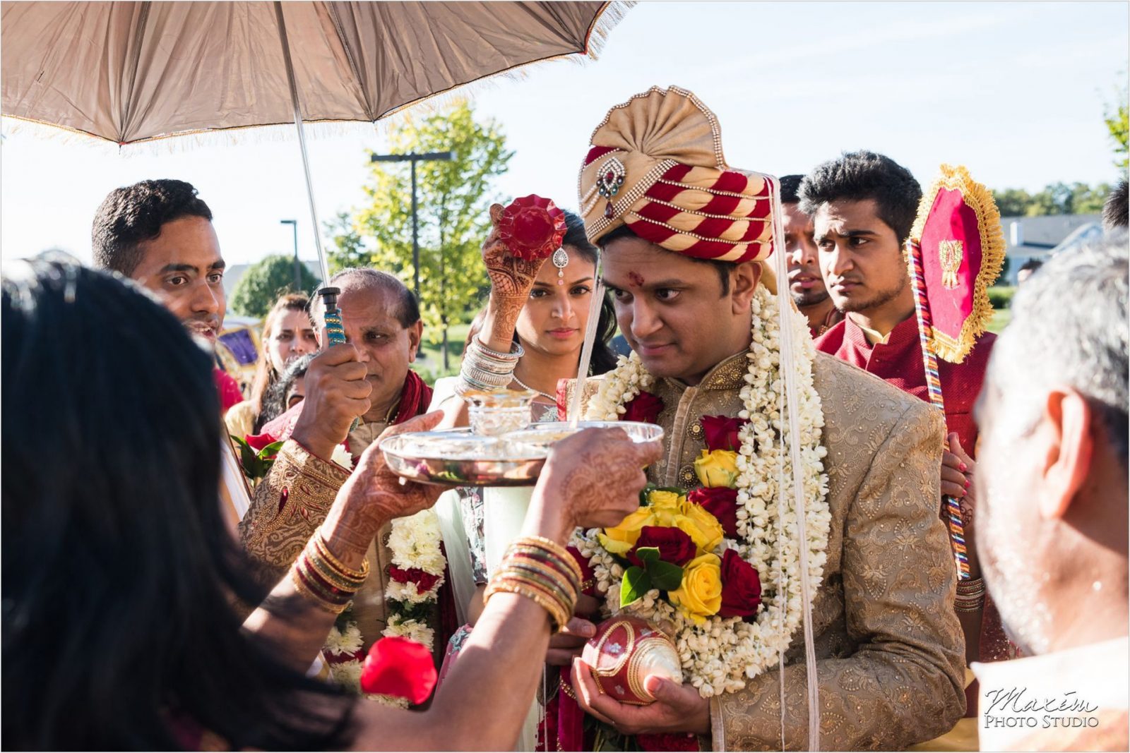 Baraat Hindu Wedding Ceremony Hindu Temple Dayton