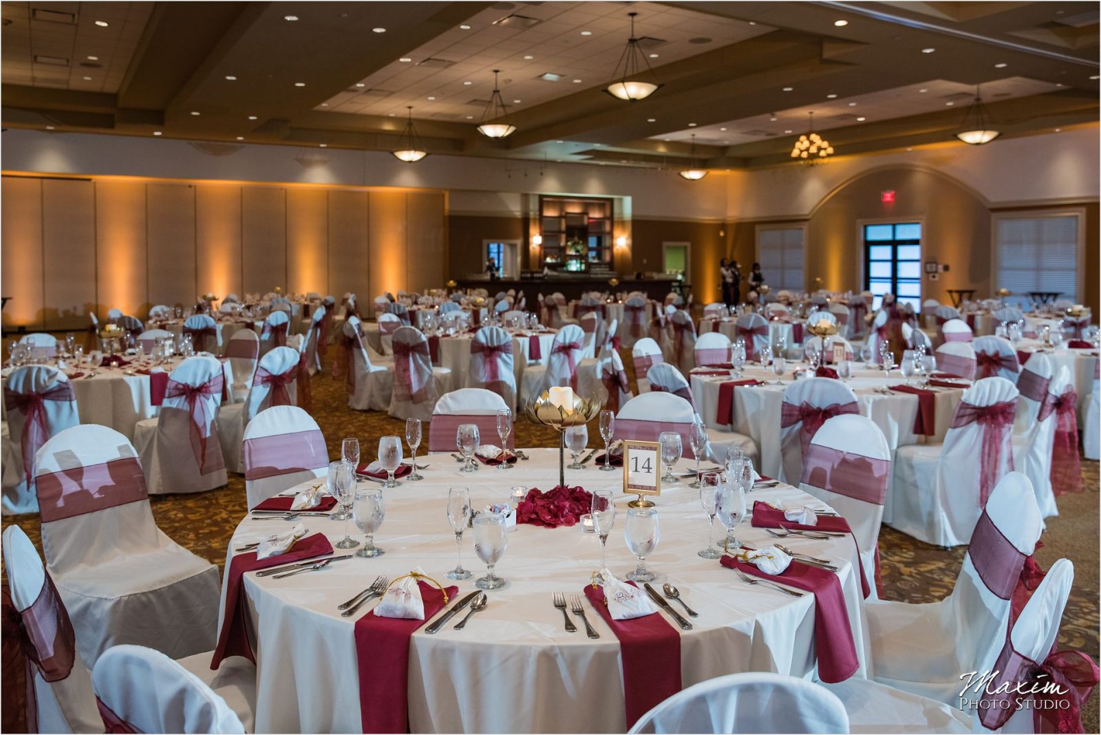 Savannah Center Cincinnati Indian Wedding Reception Decor