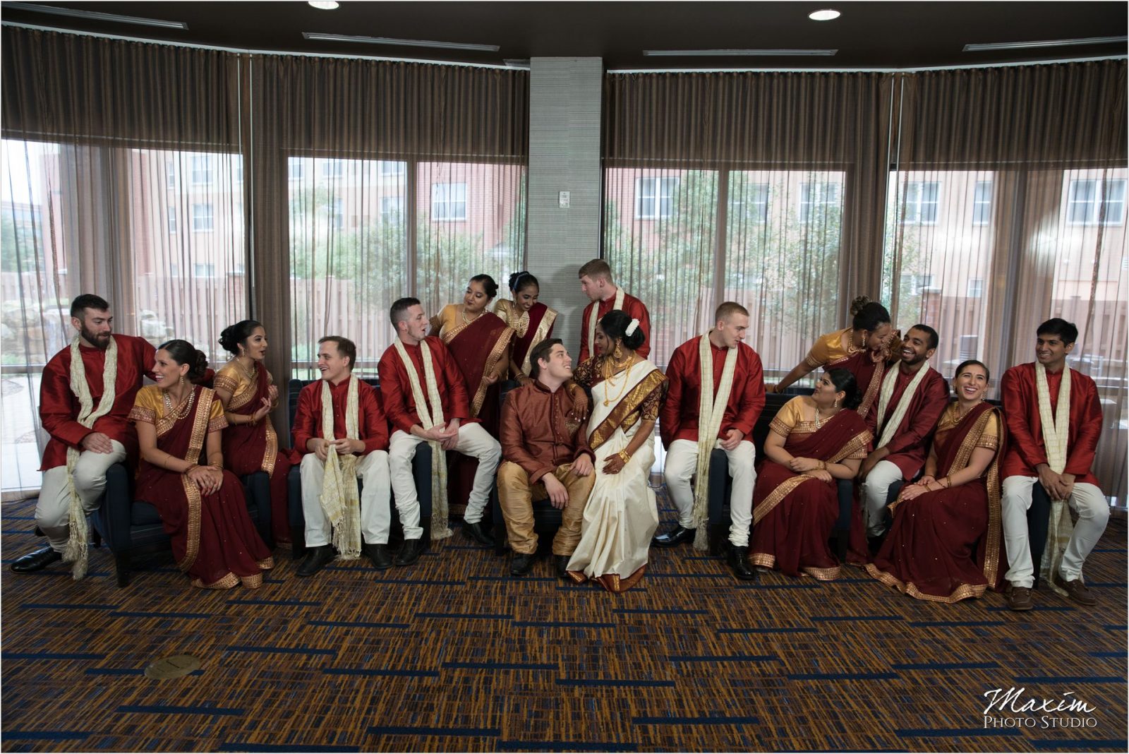 Savannah Center Indian Wedding Bridal Party Editorial picture