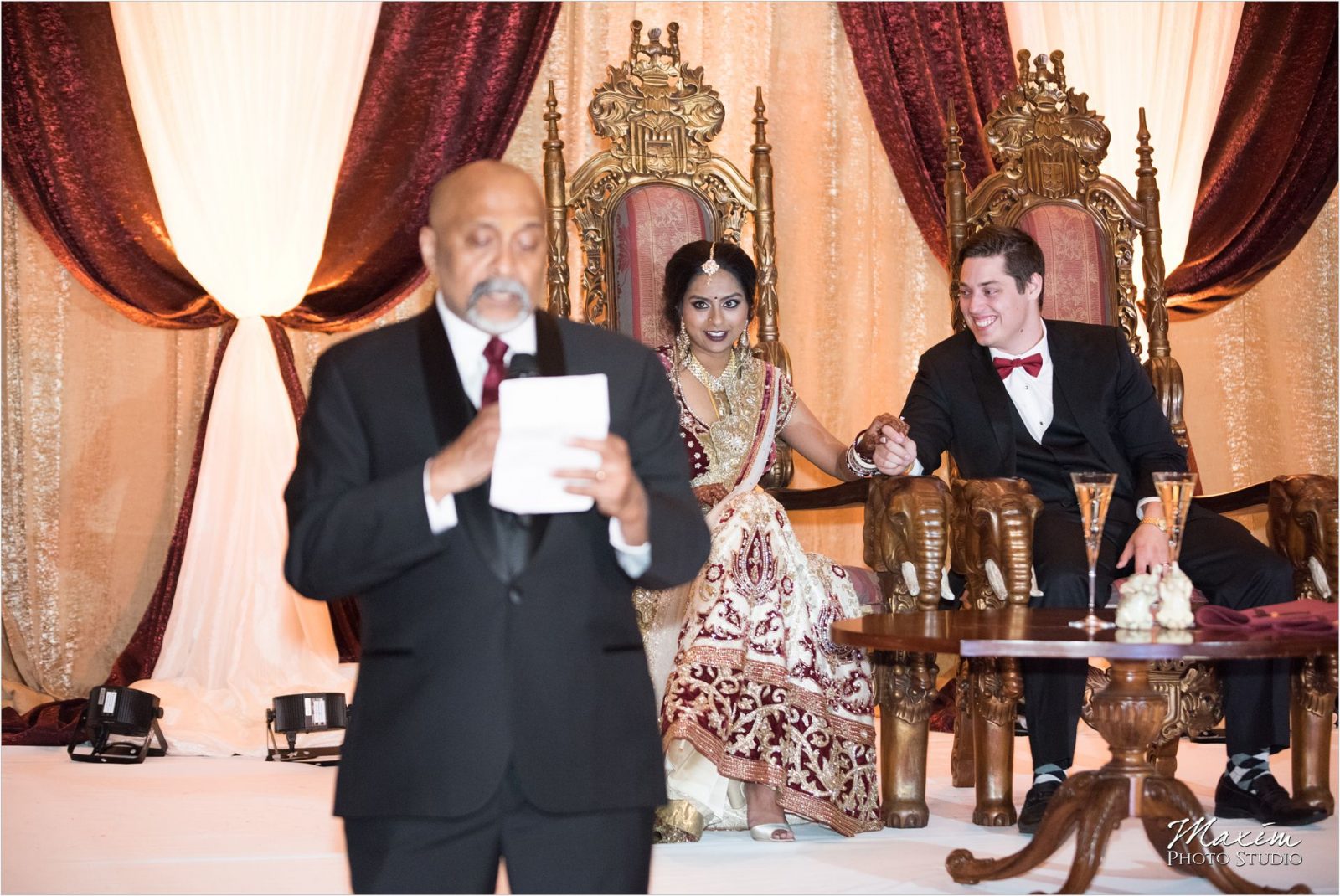 Savannah Center Cincinnati Indian Wedding Reception