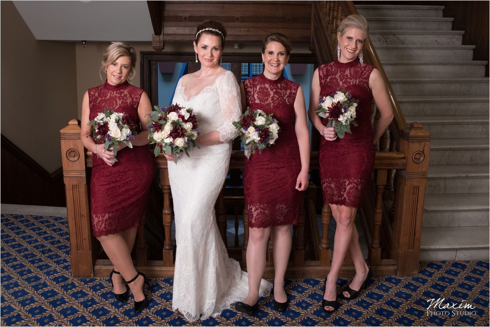 Bridesmaids Cincinnatian Hotel Wedding