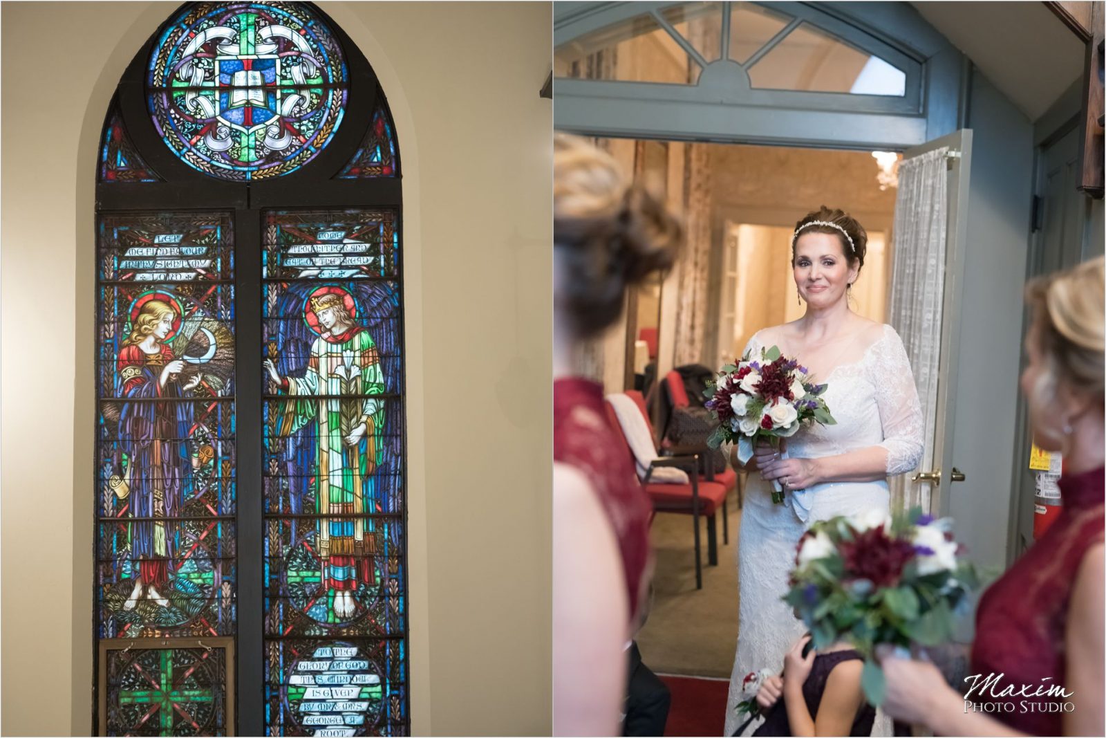Coventant First Presbyterian Cincinnati Wedding Ceremony Bride