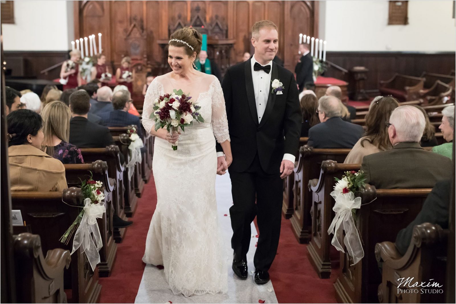 Coventant First Presbyterian Cincinnati Wedding bride groom