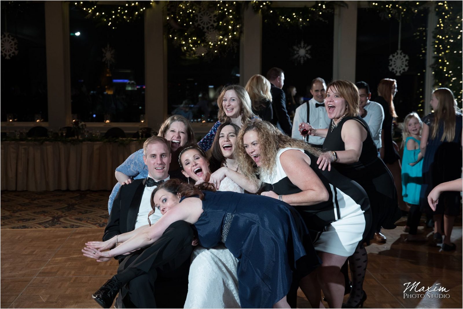 Drees Pavilion Cincinnati Wedding Reception Photo Bomb