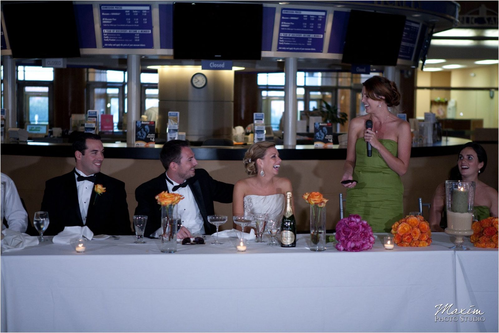 Cincinnati Museum Center Wedding Reception Toasts