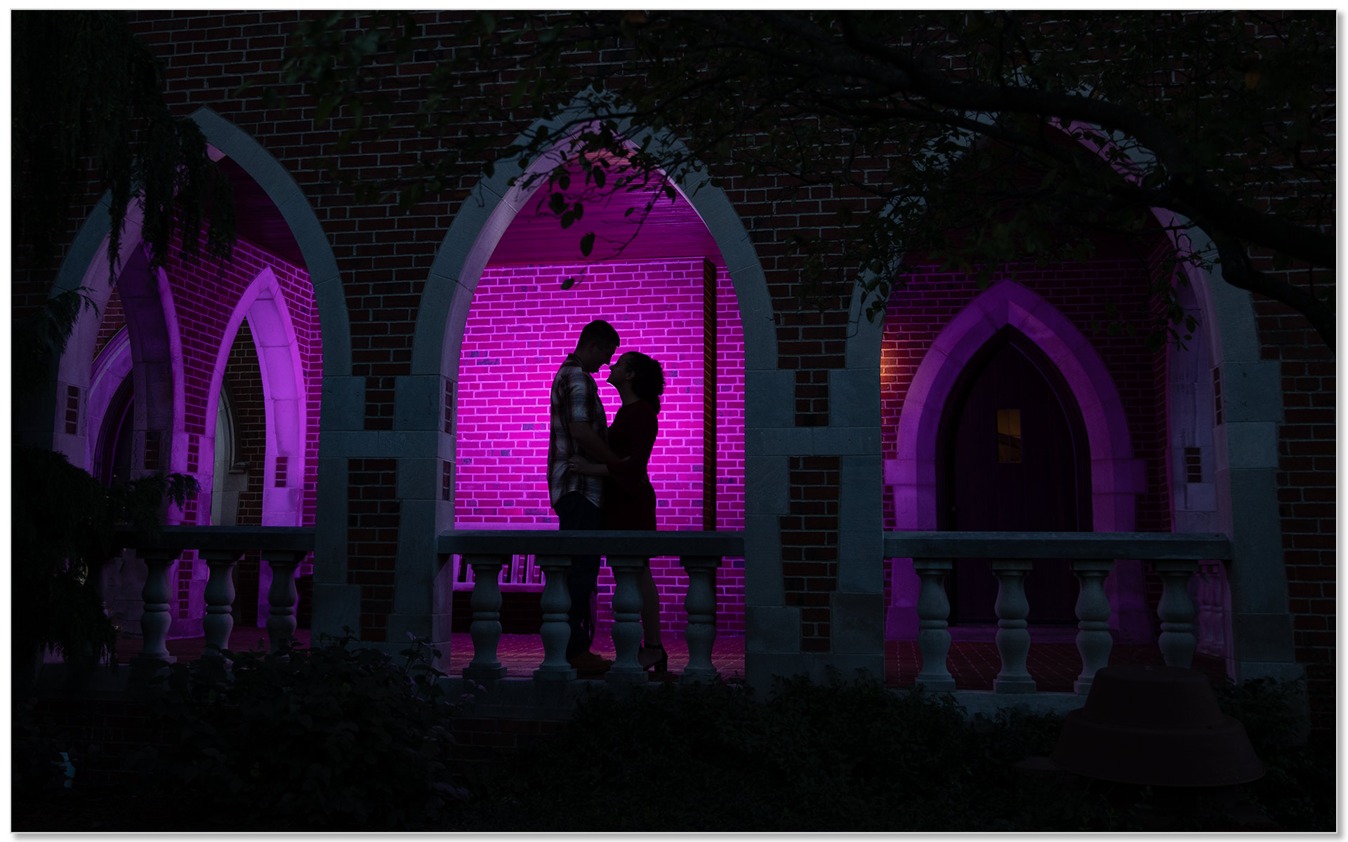 Wittenberg University Ohio engagement purple