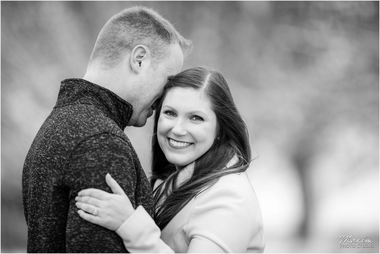 Ault Park Cincinnati Engagement, Snow Engagement, Cincinnati Wedding