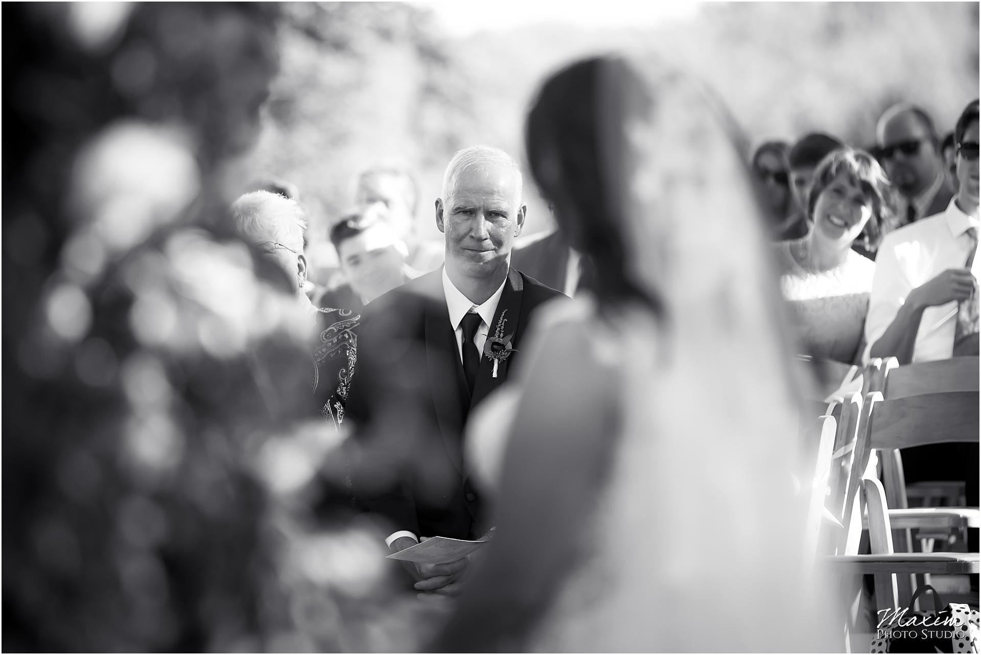 Greenacres Art Center, Cincinnati Wedding, Wedding Ceremony, Bride dad