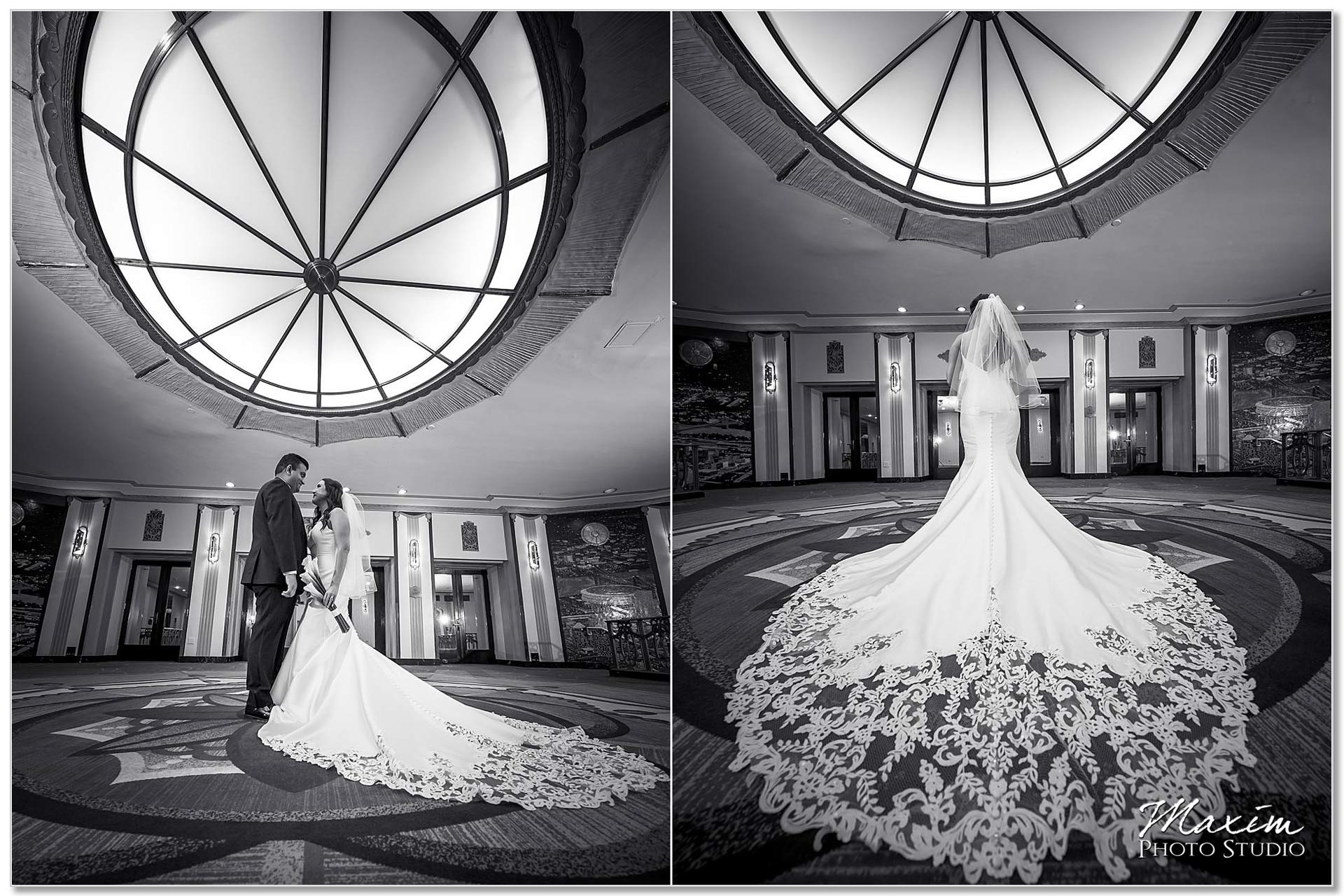 Hilton Netherland Plaza Cincinnati Wedding first look