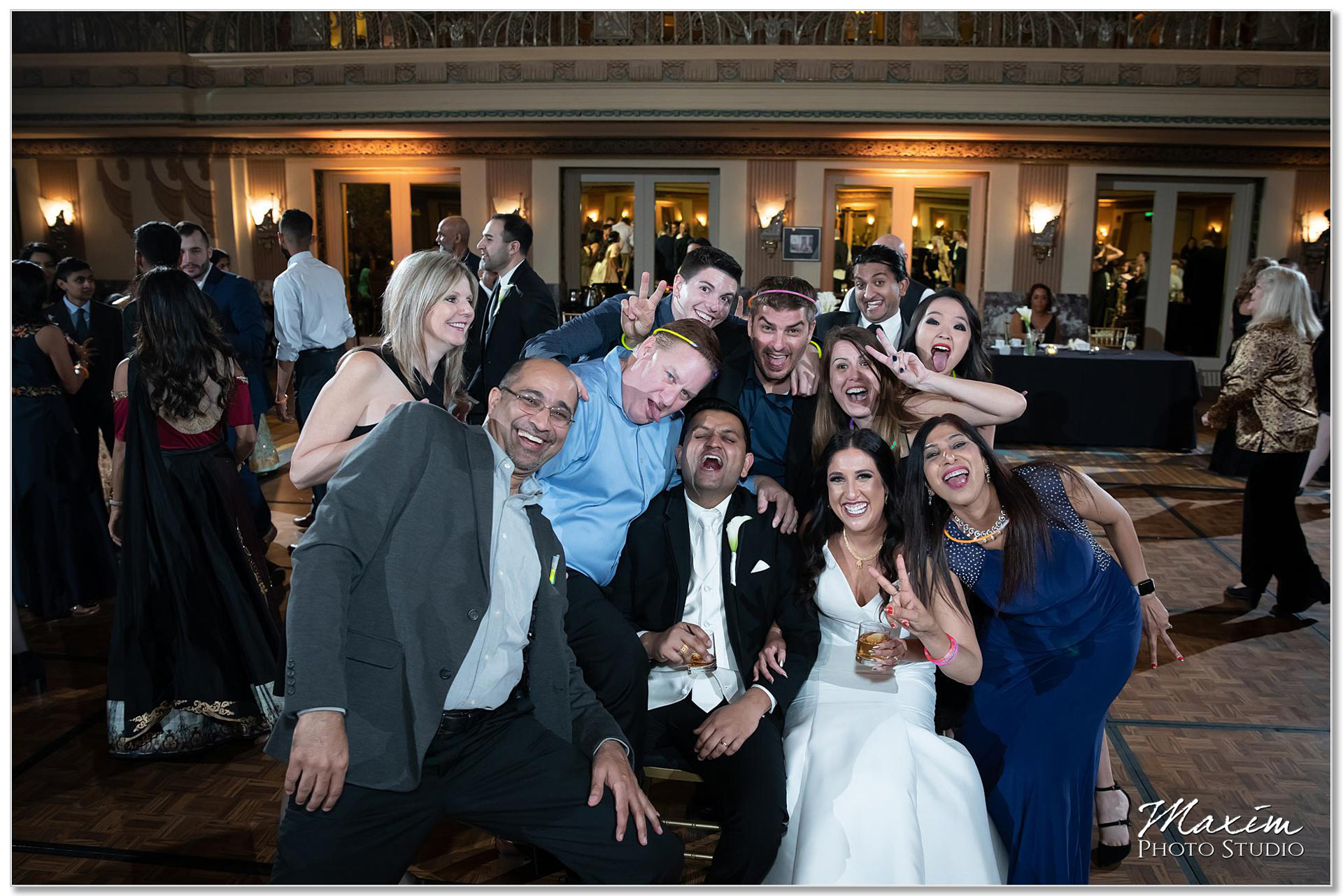 Hall of Mirrors Cincinnati Wedding Hall of Mirrors Photo Bomb