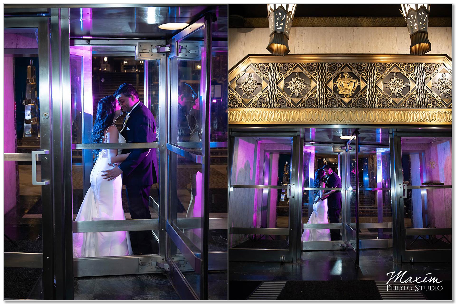 Hilton Netherland Plaza wedding entrance