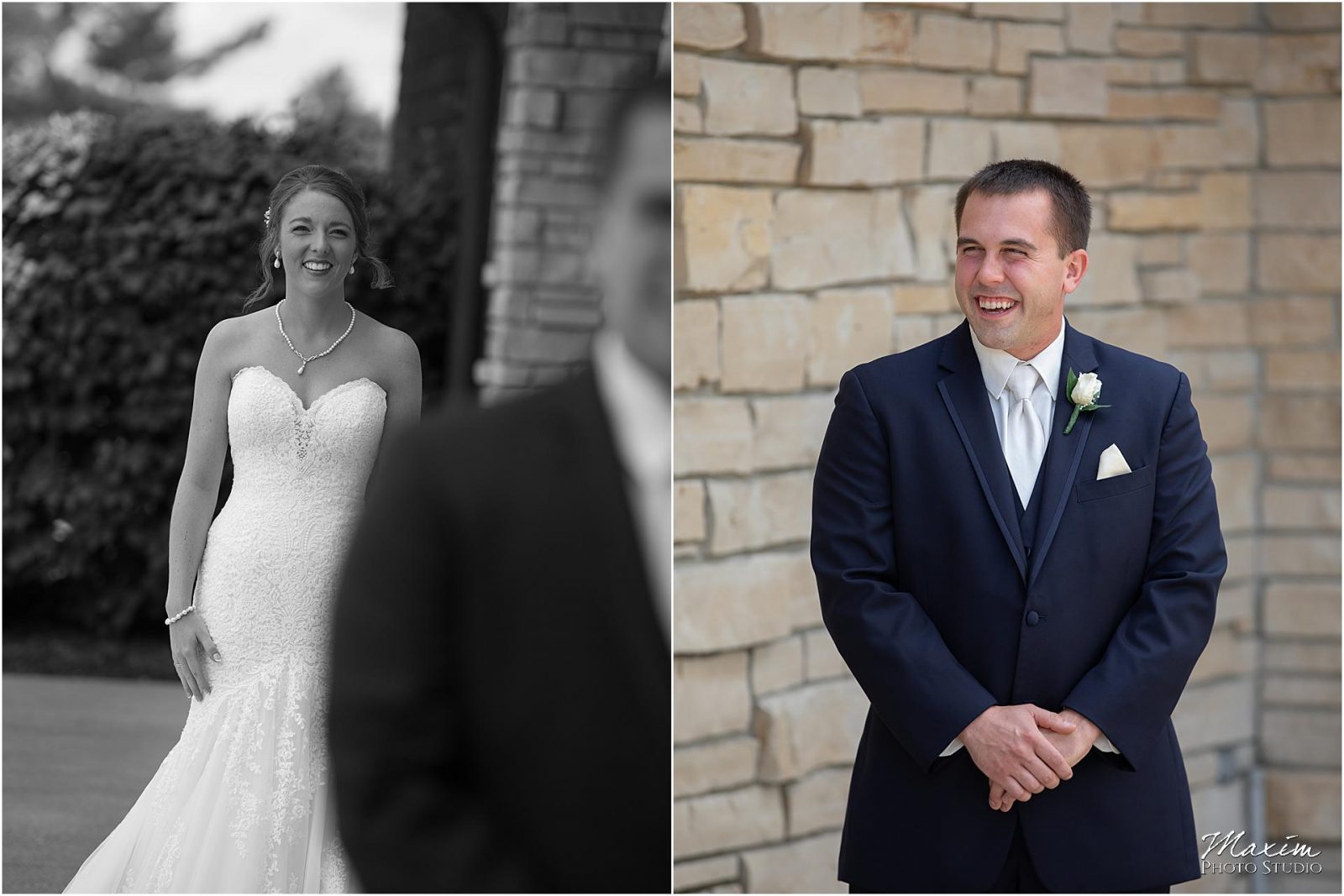 Oasis Conference Center, Cincinnati Wedding Photography, Bride groom first look