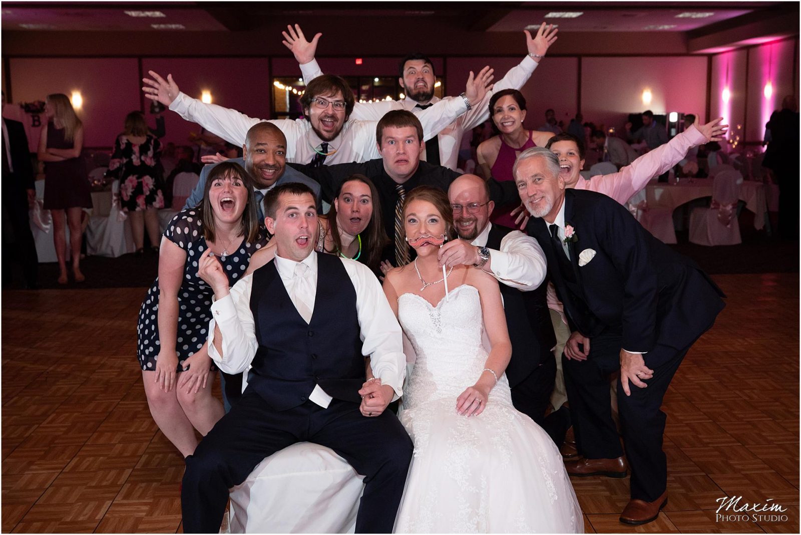 Oasis Conference Center, Cincinnati Wedding Photography, Wedding Reception Photo Bomb