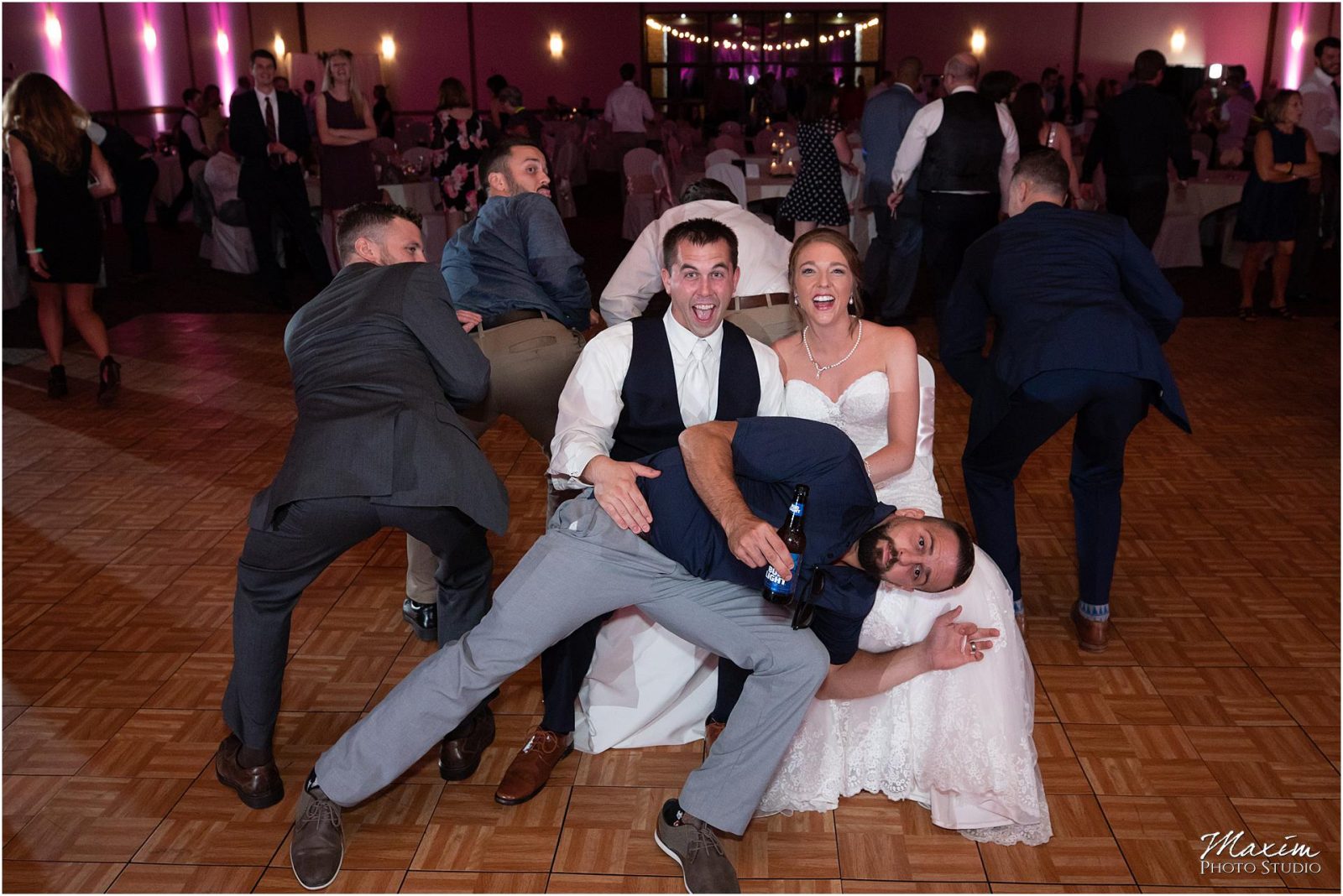 Oasis Conference Center, Cincinnati Wedding Photography, Wedding Reception Photo Bomb